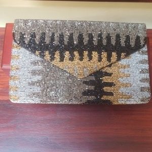 Tiana Designs Beaded Envelope Clutch